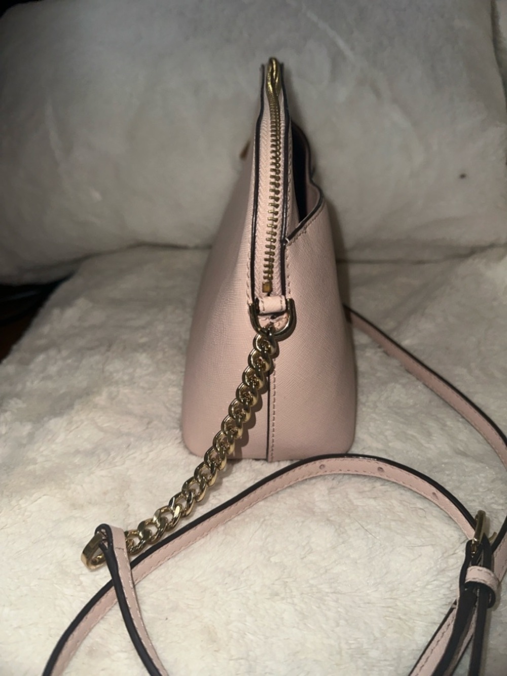 MICHAEL KORS Blush Pink Saffiano Leather Crossbody Bag - Picture 3 of 8